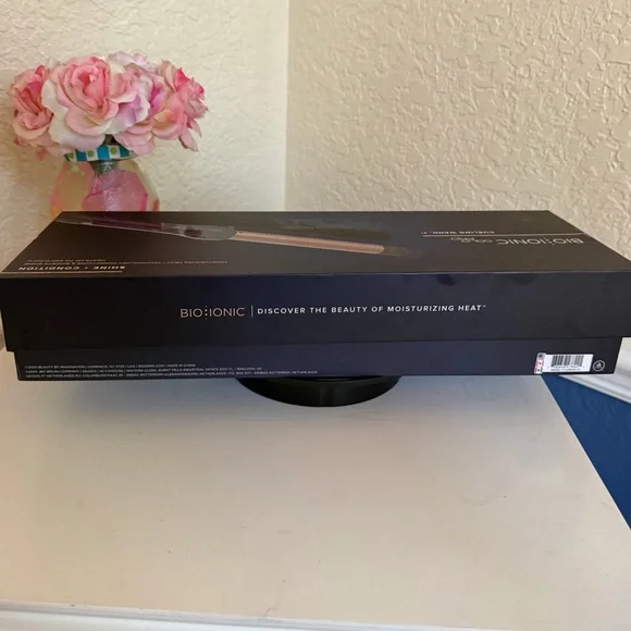 Bio Ionic Gold Pro 1" Curling Wand - Rose Gold Barrel Curling Iron Hair Health - Picture 15 of 15